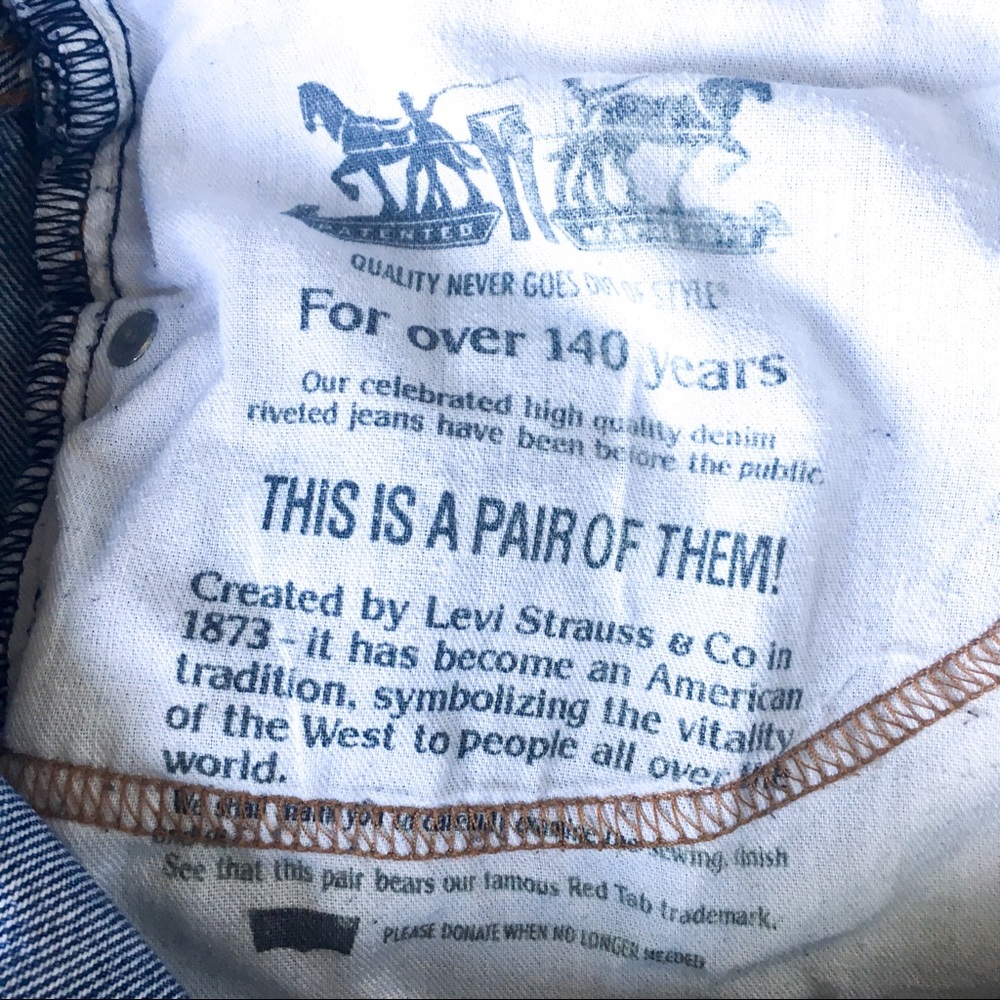 Vintage LEVIS 505 Straight Leg light blue 34x30 - Picture 8 of 8